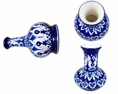 Blue Pottery Flower Vase