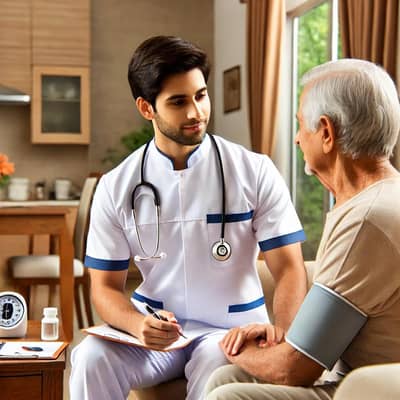 HomProfessional Male Nursing Care at Home