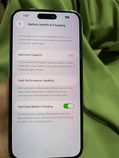iPhone 14 Pro Max 128GB JV | 95% Battery | One Line on Panel