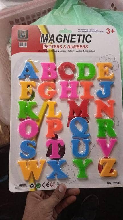 magnetic alphabet number cards pcs 4 each apha and number