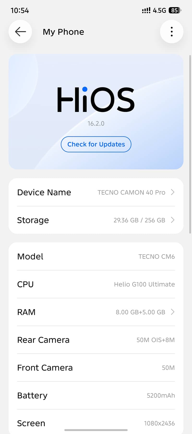 Tecno CAMON 40 Pro 8