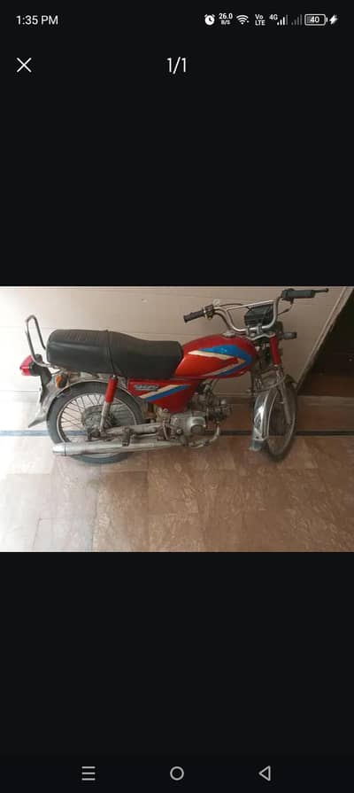 red Honda 70