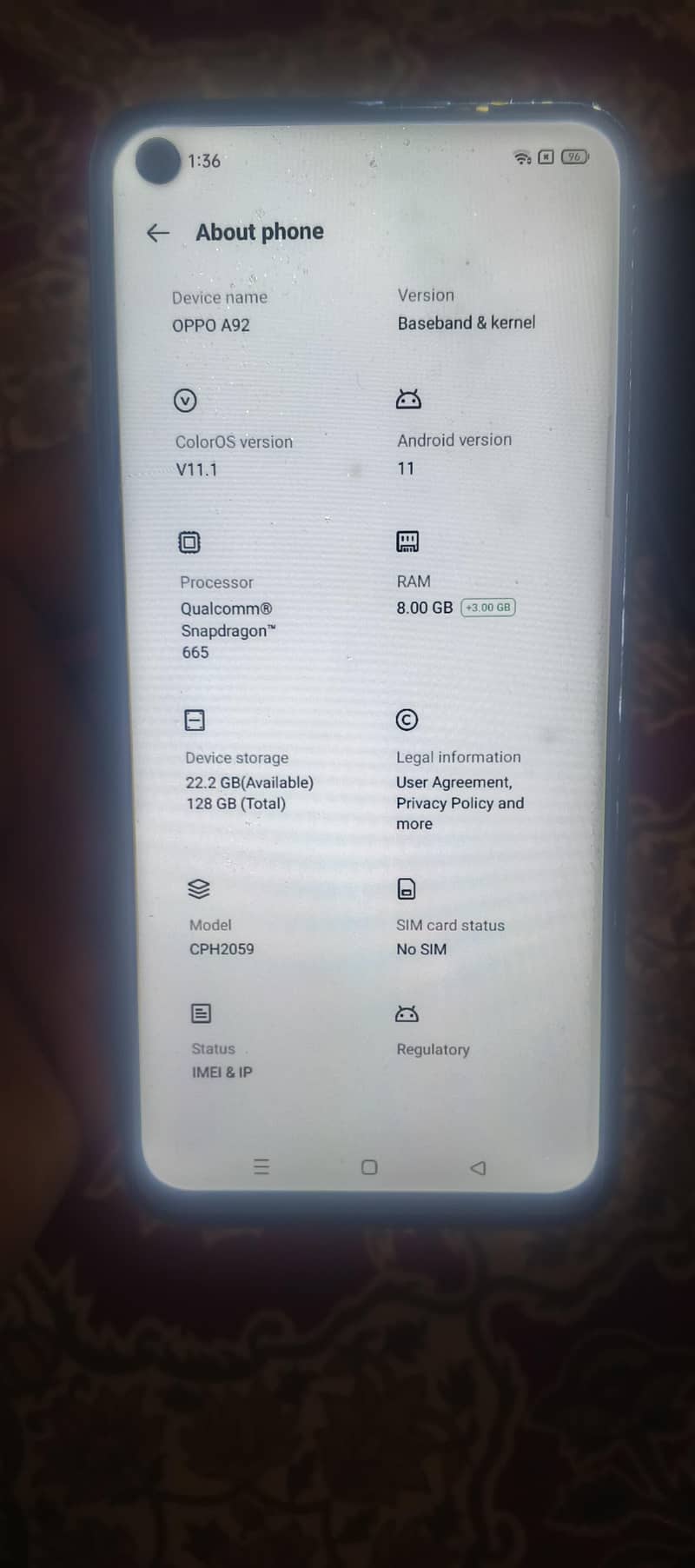 OPPO A92 6