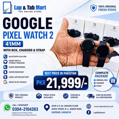 Google Pixel Watch 2 41mm | With Box, Charger & Strap
