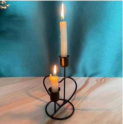 Heart Shape Metal Candle Holder 