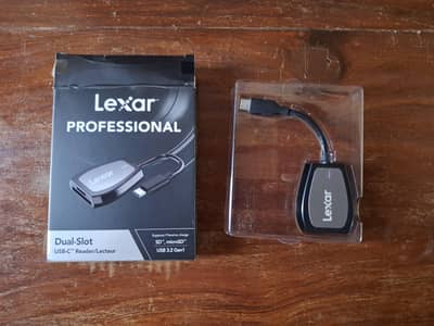 Lexar Dual slot MicroSD/SD USB C 3.2 Gen 1 Card Reader