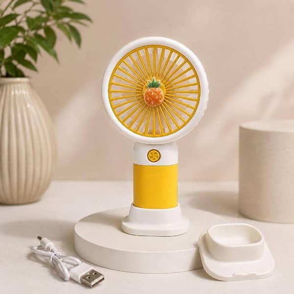 Portable Mini Handheld Fan Rechargeable USB Table Desk Fan