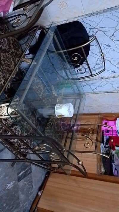 Daining Table plus 4 Chairs Solid iron