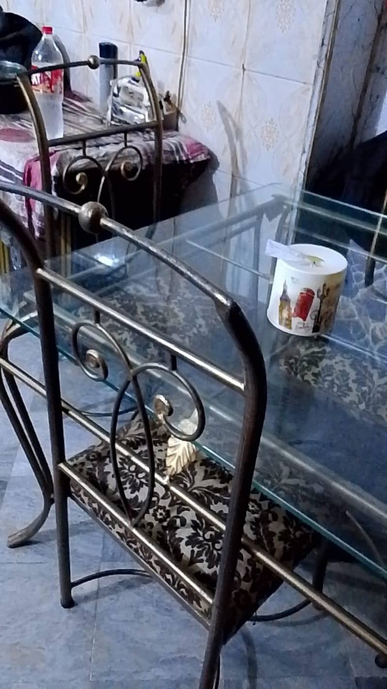 Daining Table plus 4 Chairs Solid iron 1