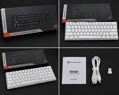 SK62 RGB Mechanical Gaming Keyboard | Brand New Box Pack | White