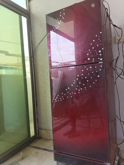 pel red colour  glass door medium size