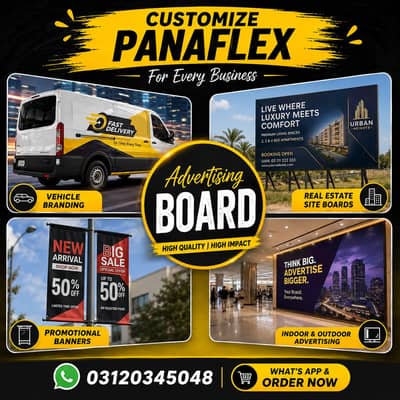 Panaflex Printing | Vinyl Stickers | Banners | Whole Sale Rates | 100%