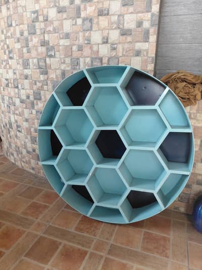 Football theme wood wall decor for toys books etc