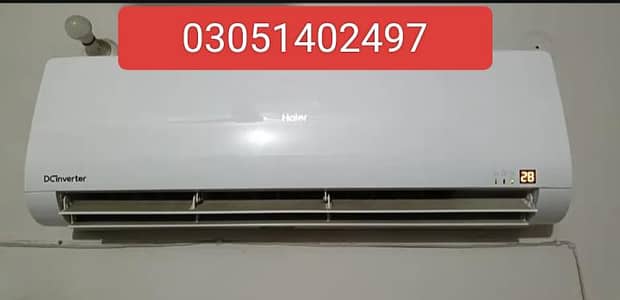 haire ac DC inverter 1.5 ton geniun condition
