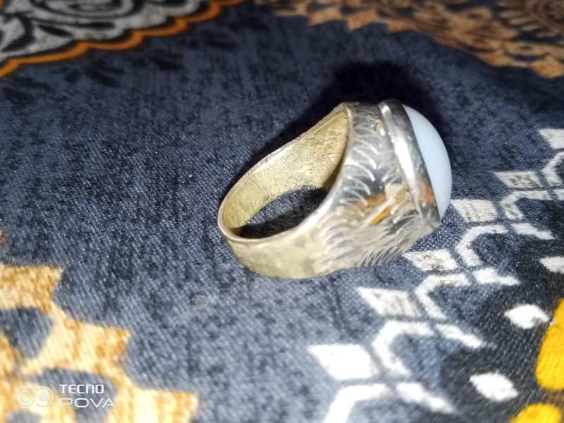White Opal Ring 0
