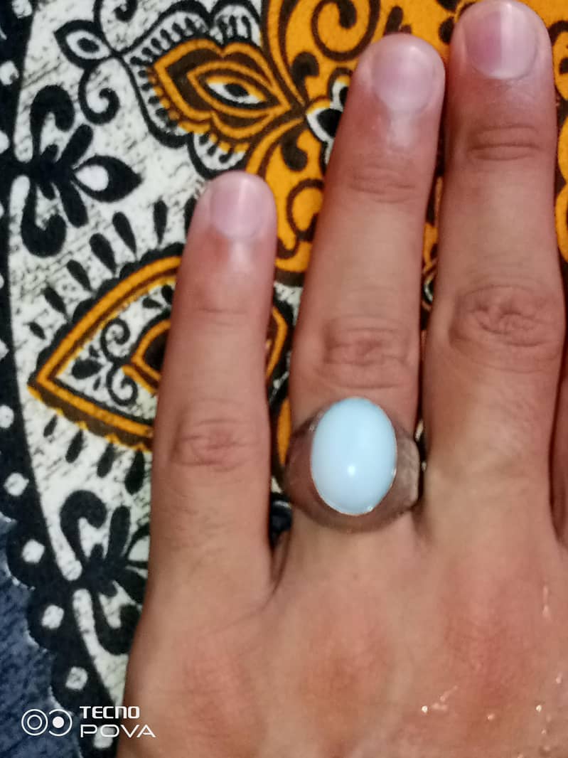 White Opal Ring 8
