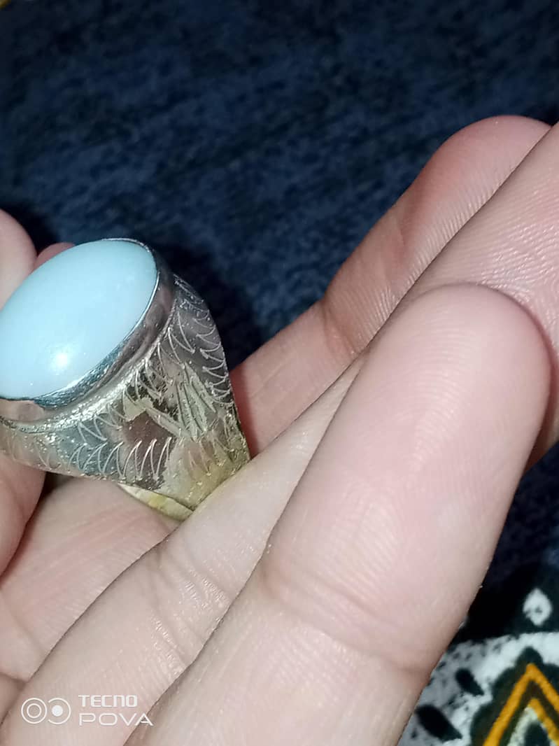 White Opal Ring 10