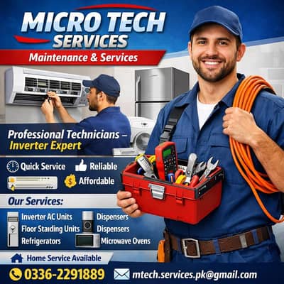 Repair Services - Fridge/AC/Microwave/Deep Freezer/Dispenser