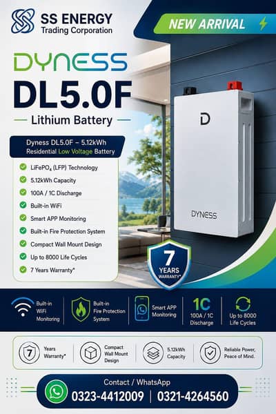 dyness 5 KW lithium ion battery and dyness 16 KW SC model available