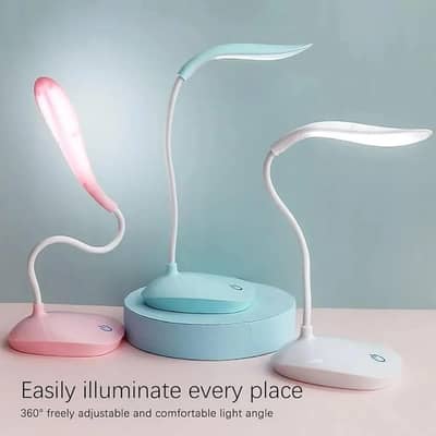 Rechargeable Led desk lamp Multicolor ABS plastic