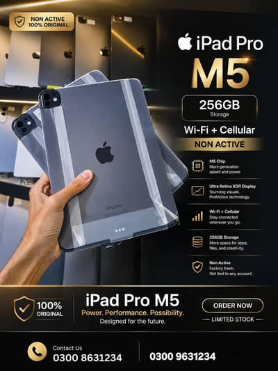 IPAD PRO M5 256 GB WIFI PLUS CELLULAR NON ACTIVE