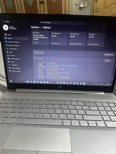 I5 11th gen 16gb ram 1tb+ storage HP laptop