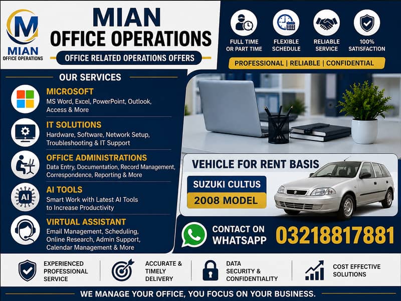 Mian Office Operations Services Provider 0