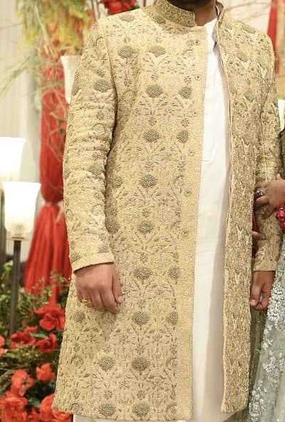 Sherwani complete set with khussa and kulaaa