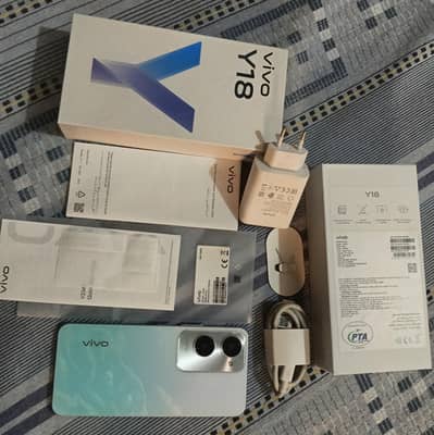 Vivo Y18|4GB RAM 128GB STORAGE|OFFICIAL PTA APPROVED|WITH BOX