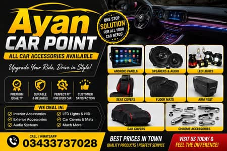 Car Accessories Available | Alto Mira Picanto Highroof Vezel