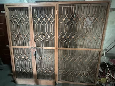 Iron safety grill door