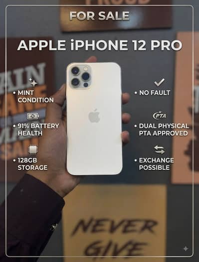 iPhone 12 Pro 128GB Gold - Dual Physical PTA Approved - Mint Cond