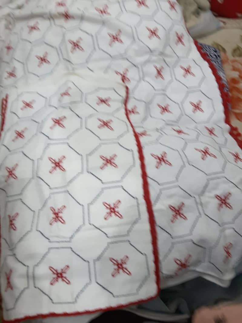 Bed sheet hand work stitches 1