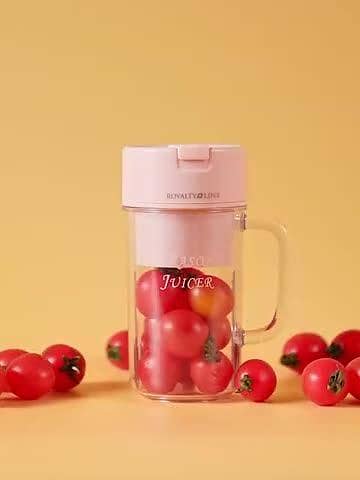 Portable USB Rechargeable Blender 6 Blades – Mini Juicer Cup for Smoothies & Shakes | Personal Size Electric Fruit Mixer Bottle for Travel, Gym & Office – Food Grade Powerful Juicing Machine Easy to Carry & Clean