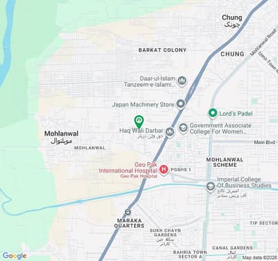 3 Marla Residential plot for sale on easy installments plan in Ali Housing Multan road Lahore