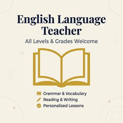 Professional English Tutor | School, College & Adult Learners