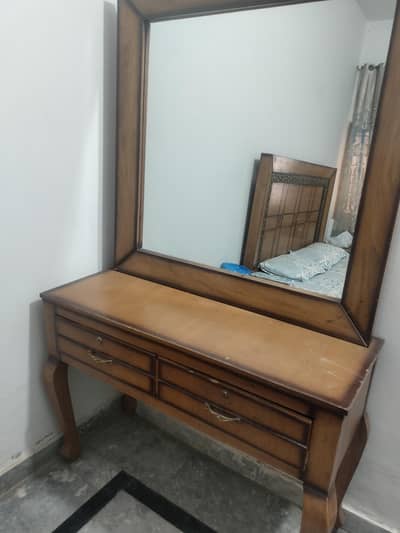 Double Bed With Dressing Table and Side tables
