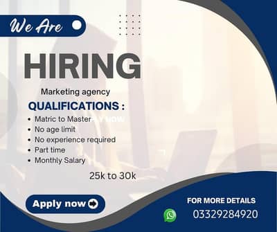 male and female staff required 