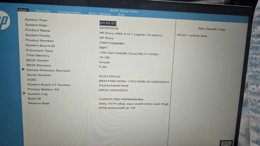 HP Envy x360 2-in-1 Laptop 14-es0xxx