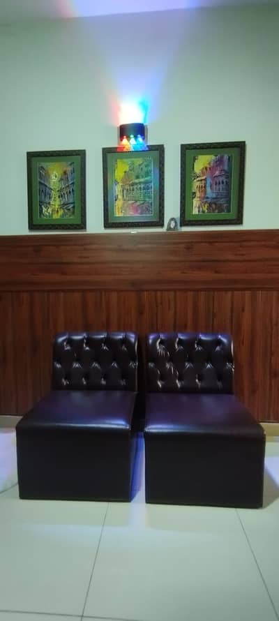 2 Stylish Sofa Chairs | Strong & Comfortable | Dark Brown