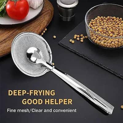 Frying Spoon with Tong