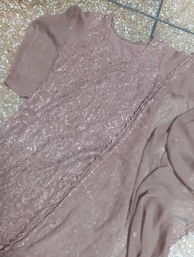 2 piece fancy shalwar kameez, pre-owned