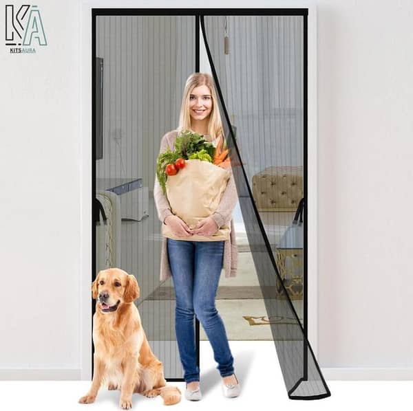 Magnetic Mosquito Net Door Curtain – Hands Free Automatic Closing Mesh Screen Door | Anti Mosquito, Fly & Insect Protection Curtain | Breathable Magnetic Door Net for Bedroom, Kitchen, Balcony & Home Entrance