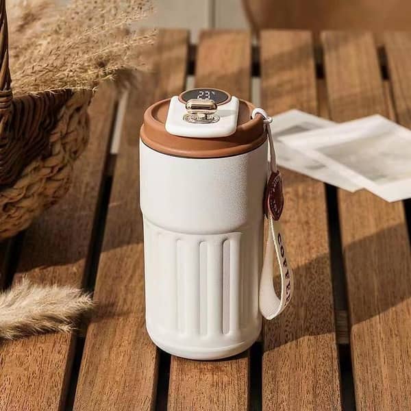 500ml Smart Stainless Steel Coffee Mug | Double-Layer Vacuum Insulated Thermo Cup | Leakproof Travel Mug for Office, Car & Outdoor Use | Multicolor