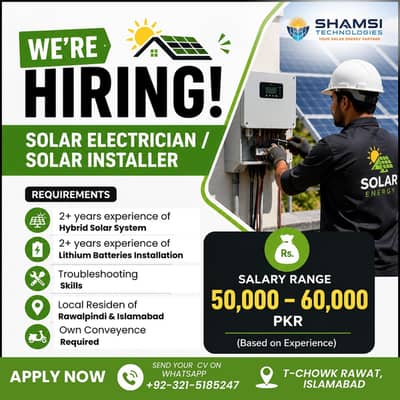 Electricain and Solar System Installer