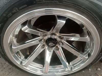 Alloy rims crome set 4 pices for sail  size 15 inch 8.9 kg