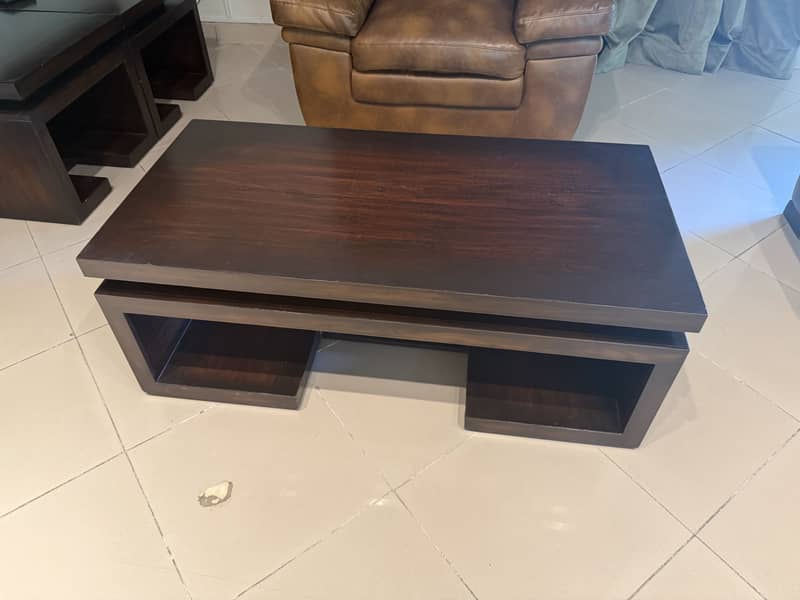Centre Table with Two Side Table Set 1
