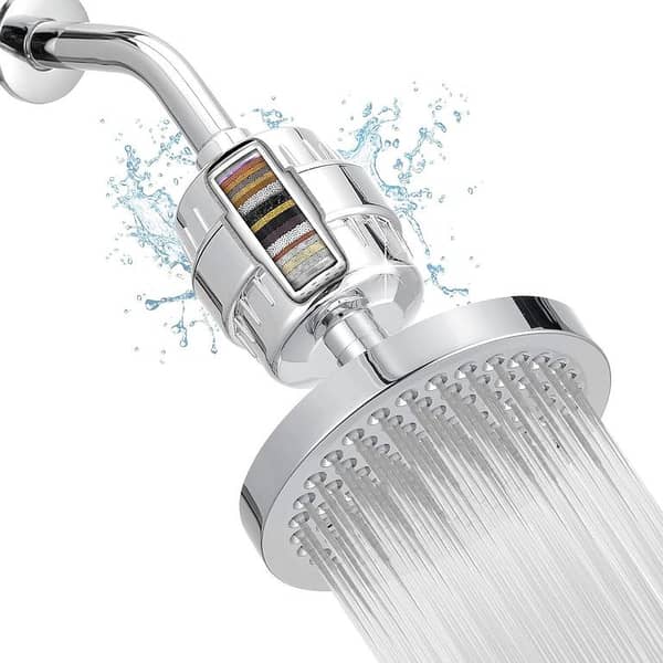 Shower Filter for Hard Water, Universal Round Showerhead 20 Stage Filtration