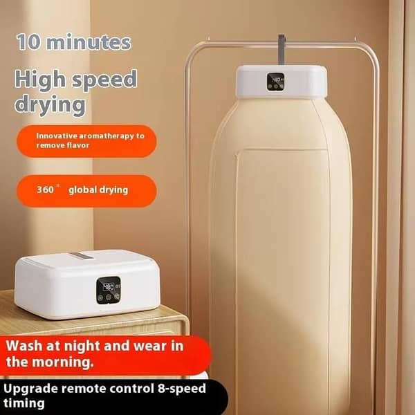 Portable Electric Automatic Clothes Dryer Plastic  Folding Design Compact Size 10-20L Capacity for