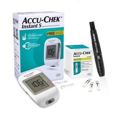 Accu CHEK instant s Glucometer Life Time Warranty